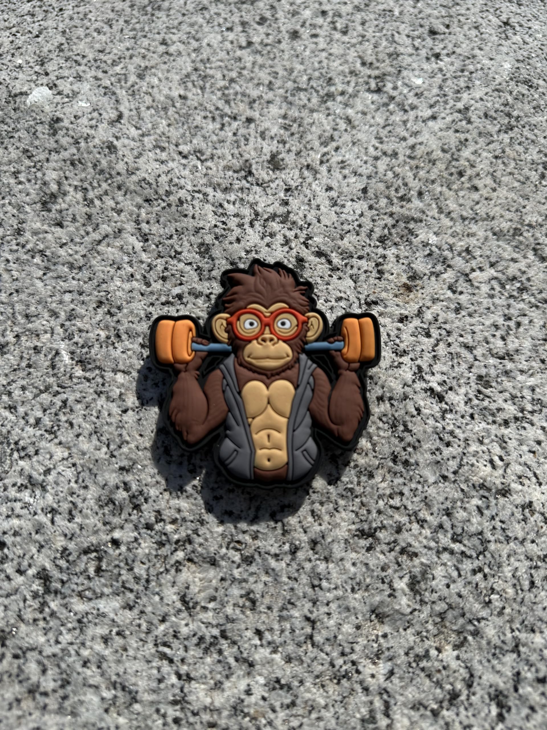 Pandiui23 PVC Monkey Patch For Tactical Backpack, Crossfit Patches For Military Backpacks, Gym Accessory Designed For Backpacks And Vest (Jumpsuit)