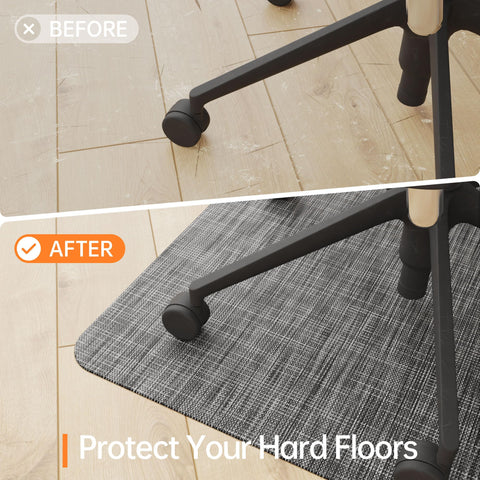 HOMEK Office Chair Mat for Hardwood Floor