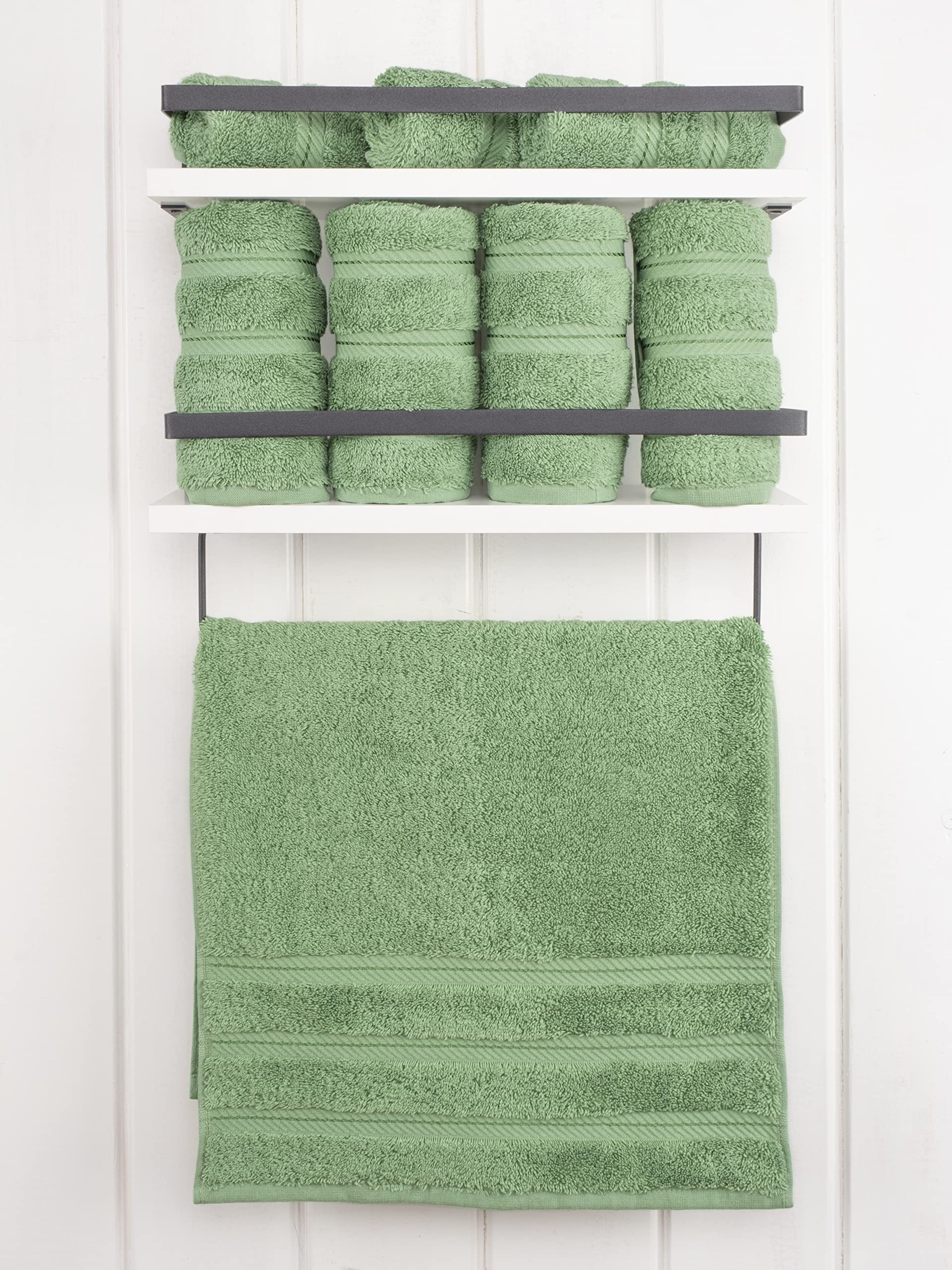 American Soft Linen Luxury Hand Towels for Bathroom, 600 GSM 100% Cotton Turkish 4 Piece Hand Towel Set, 600 GSM Hand Face Towels for Kitchen