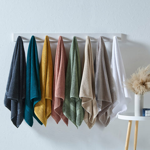 Yard The Linen Loft 6 Piece Hand Towel/Bath Sheet Bale, Cotton, Blush