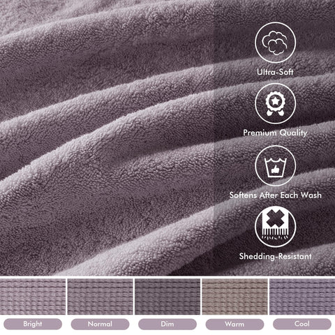Madison Park SIGNATURE 800GSM 100% Cotton Luxurious Bath Towel Set Highly Absorbent, Quick Dry, Hotel & Spa Quality for Bathroom, 30 x 54