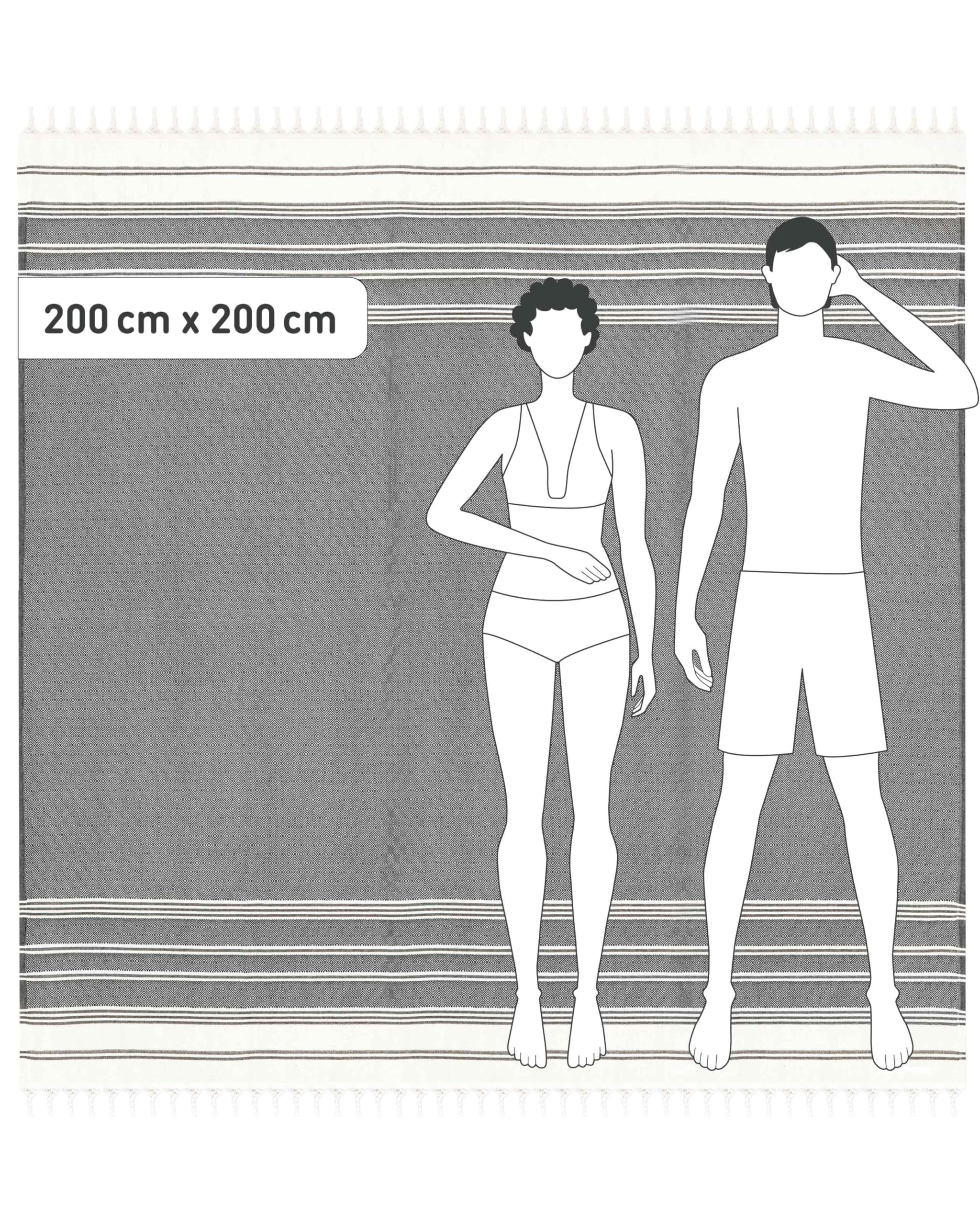 Fit-Flip Hammam Beach towel XXL made from 100% cotton