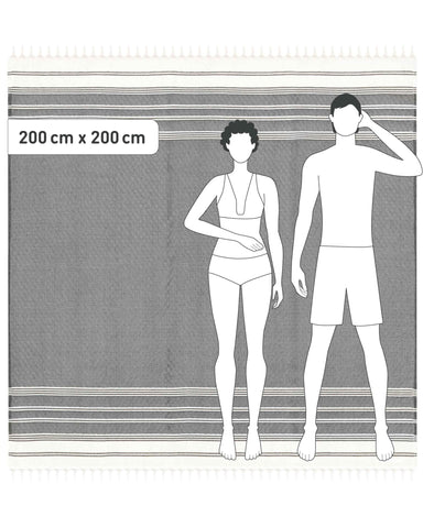 Fit-Flip Hammam Beach towel XXL made from 100% cotton