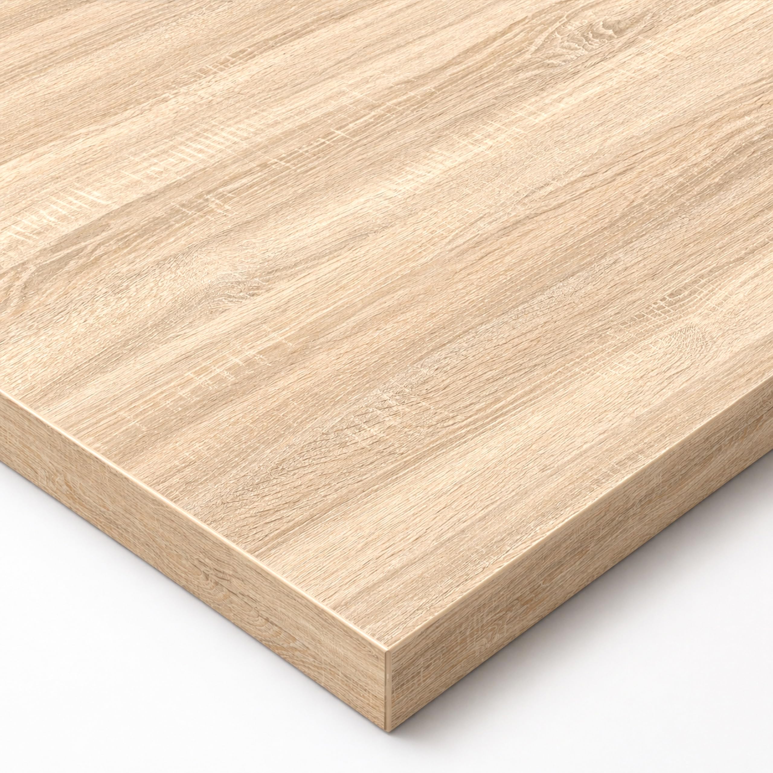 POKAR Table Top 120x80 cm | Desk Top 25 mm Thick | Perfect for Height Adjustable Standing Desk or Dining Table DIY | Durable Laminated Table Top