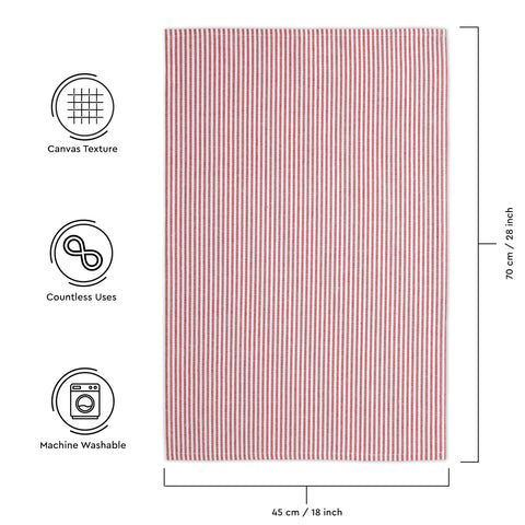 Encasa XO Kitchen Cloth for Cooking | Cotton Hand Towel for Quick Drying Dishes | 70x45 cm Tea Towels