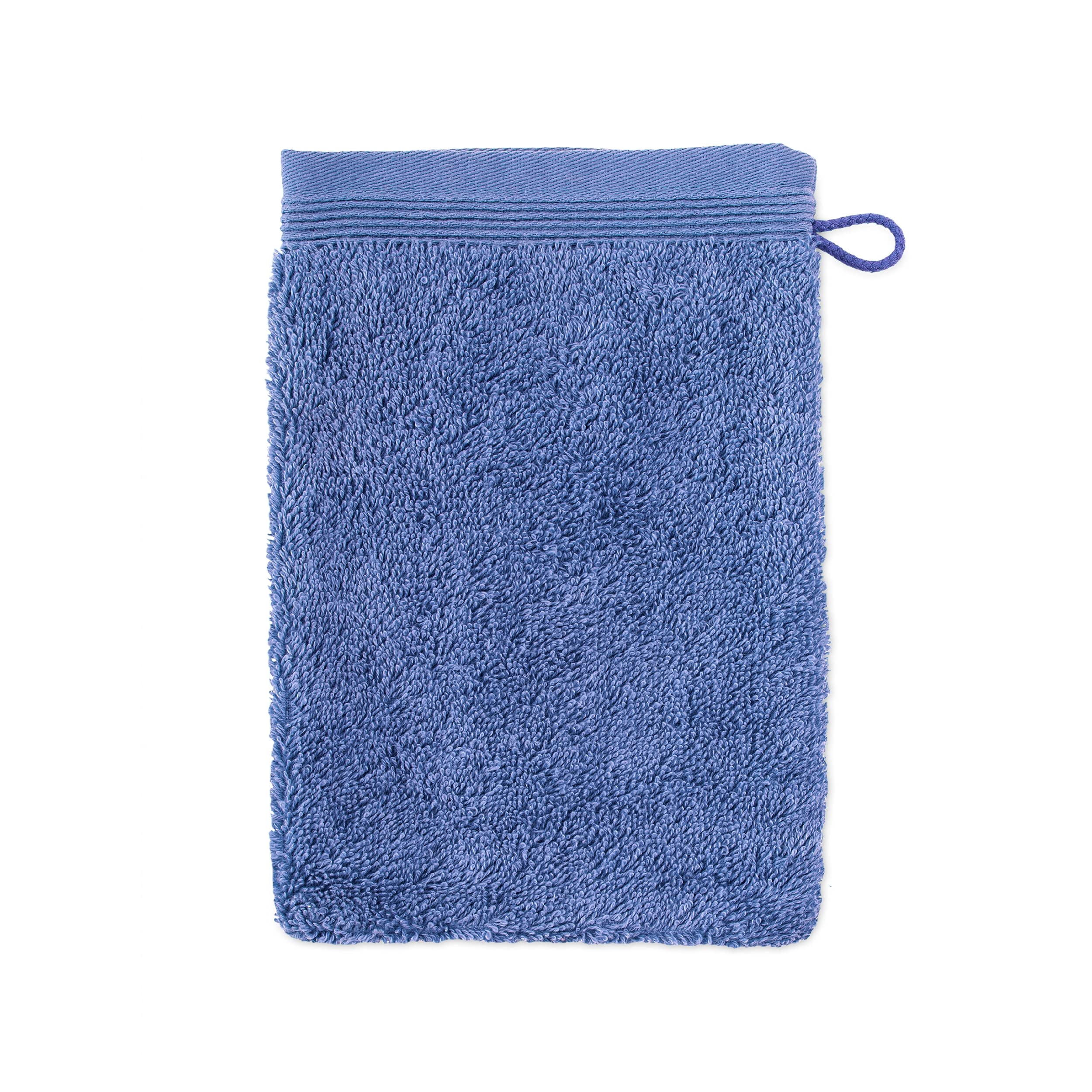 möve Superwuschel wash glove 15 x 20 cm made of 100% cotton, cornflower