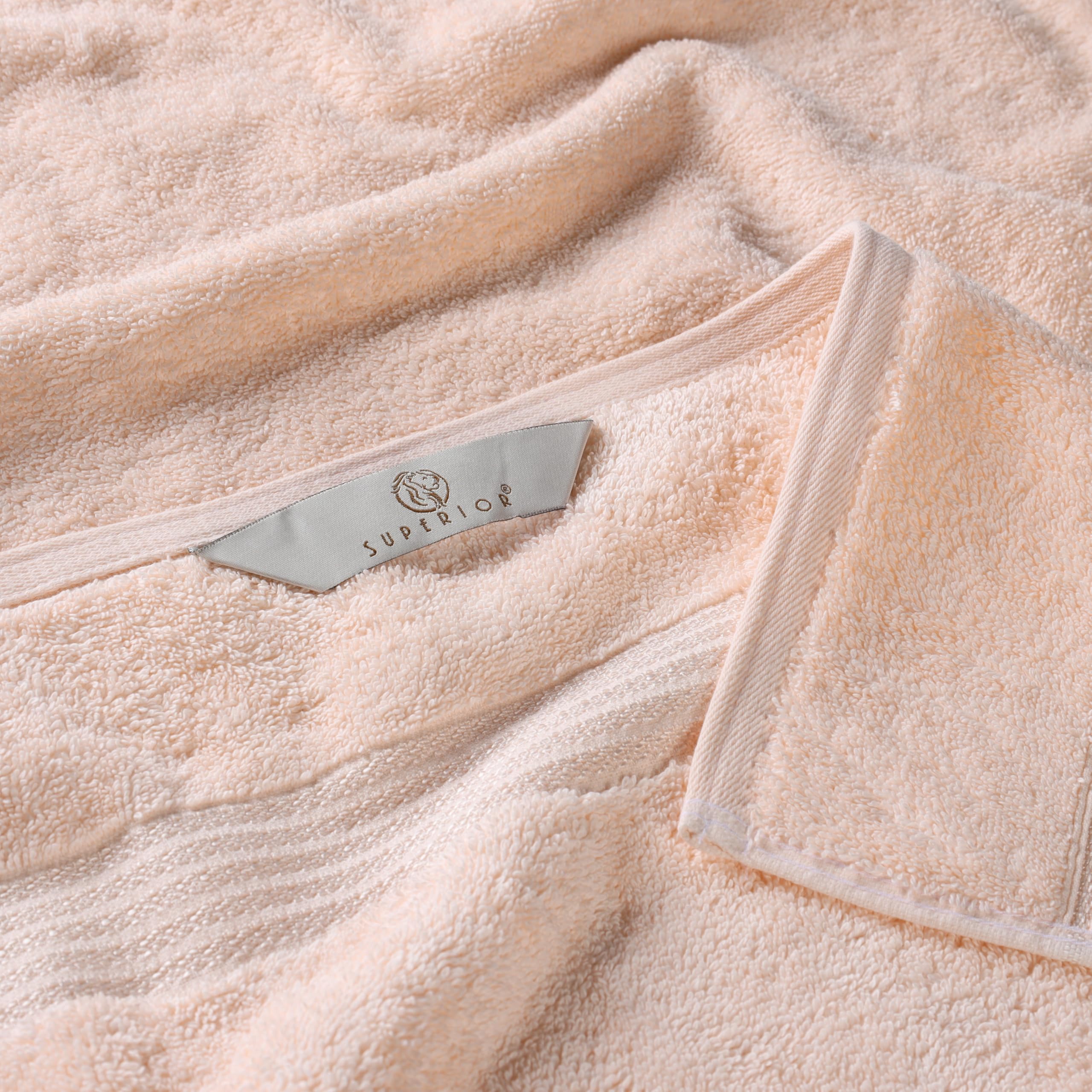 Superior Set, Cotton, Peach, 8PC Hand Towels