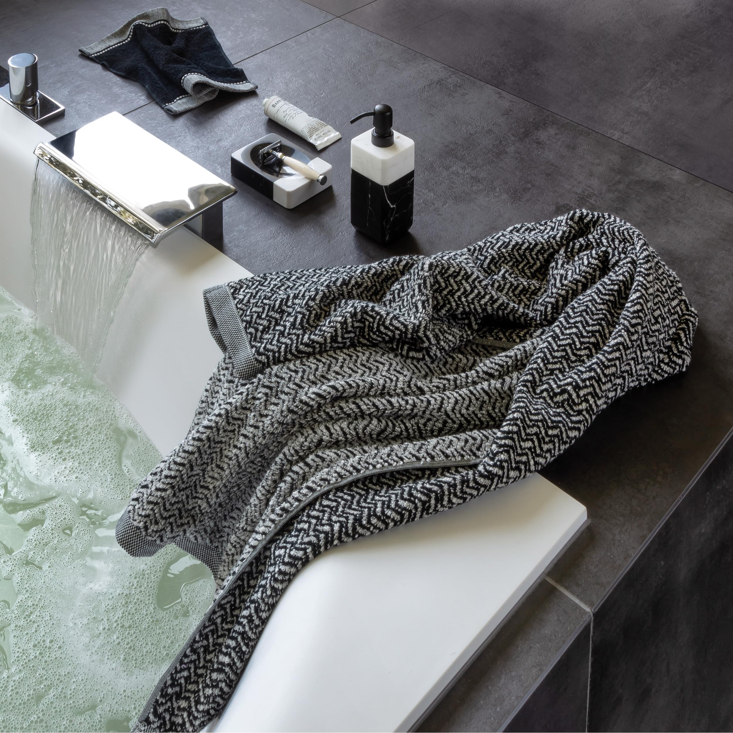 möve face Cloth, 85% Baumwolle / 10% Viskose aus Bambus-Zellstoff / 5% Leinen Cashmere, 30 x 30 cm