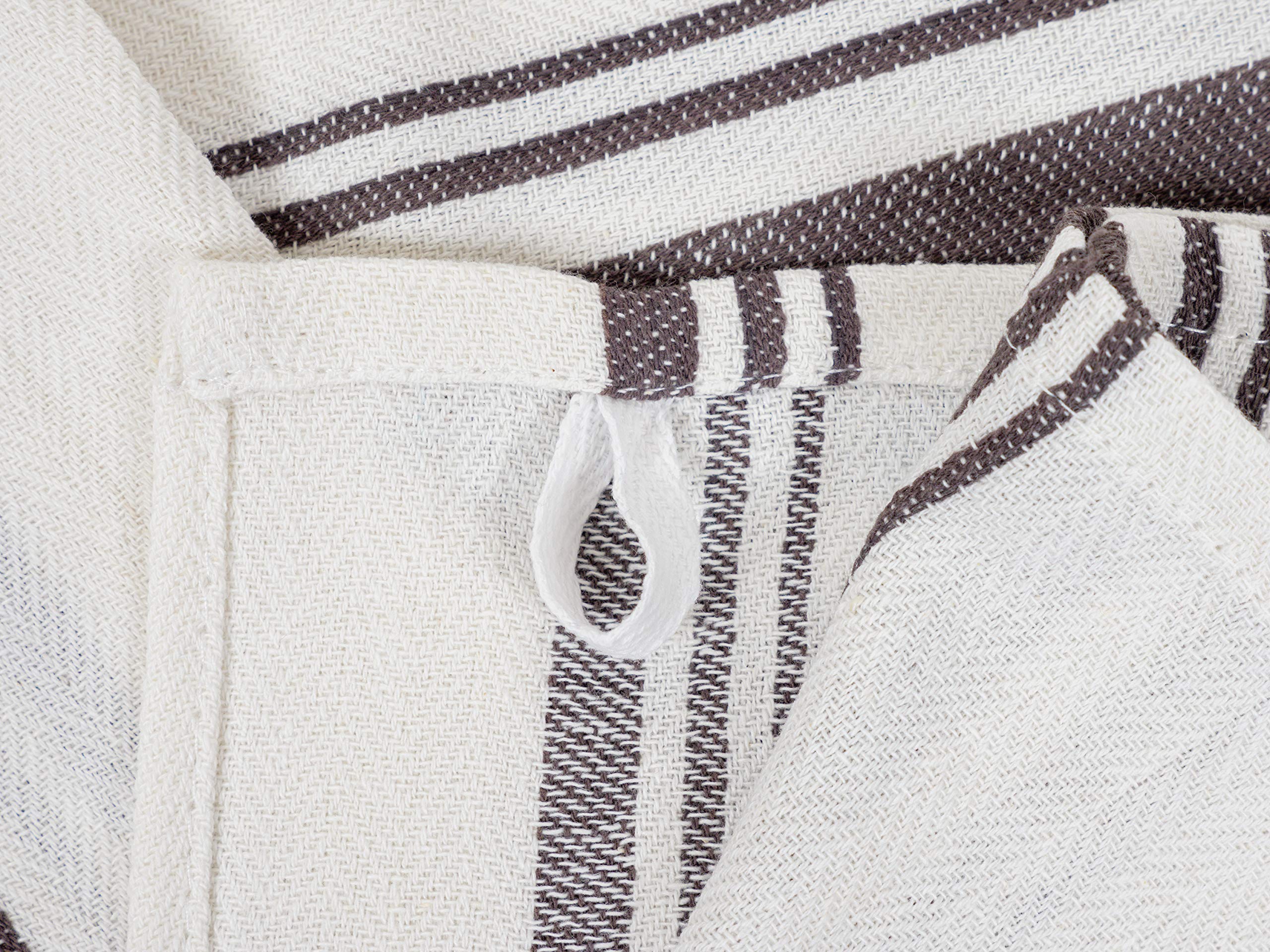 KAF Home Assorted Flat Kitchen Towels | Set of 10 Dish Towels, 100% Cotton - 18 x 28 inches | Ultra Absorbent Soft Kitchen Tea Towels