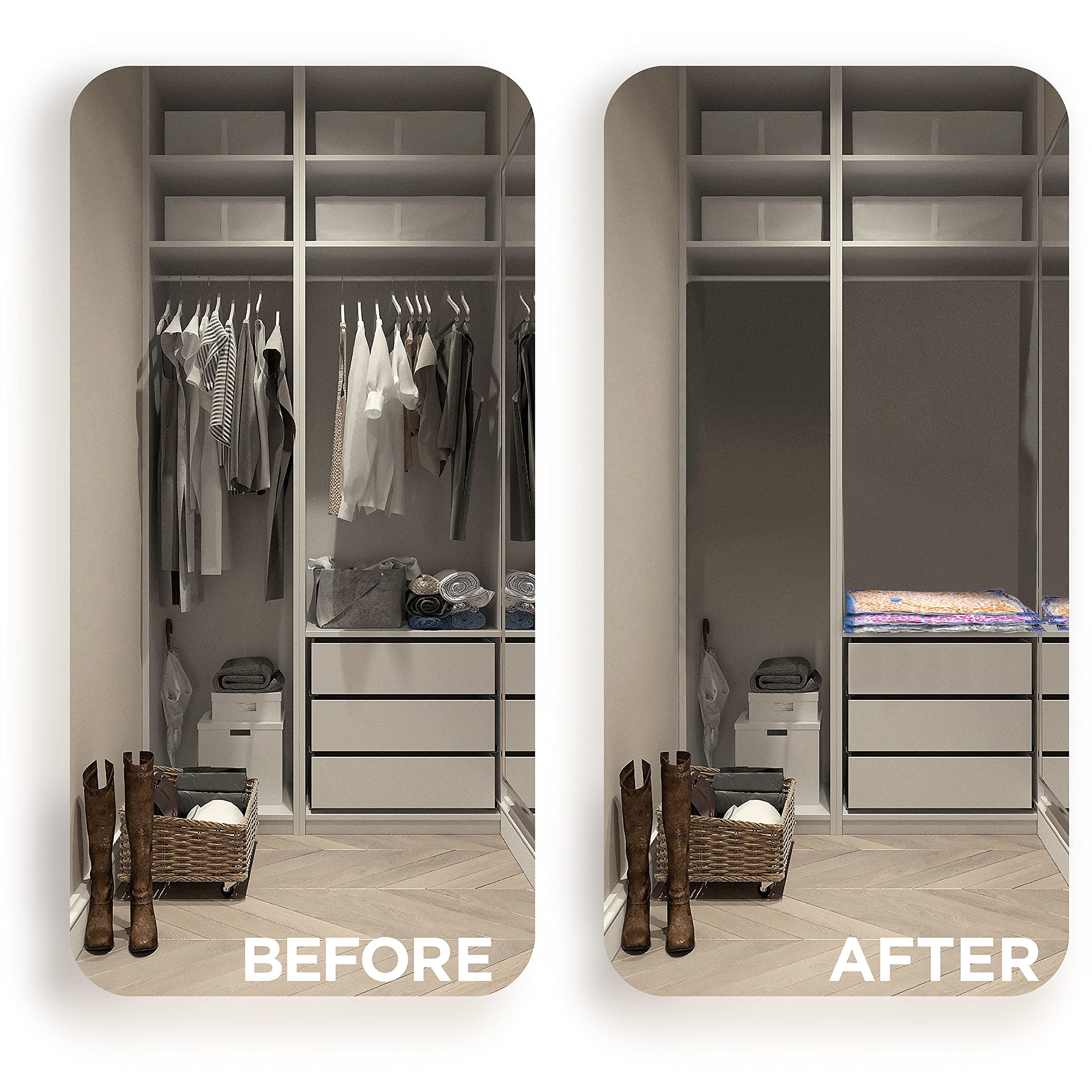 KEPLIN Vacuum Storage Bags | Maximise Space and Store Clothes, Bedding, Towels, Duvet & Pillow