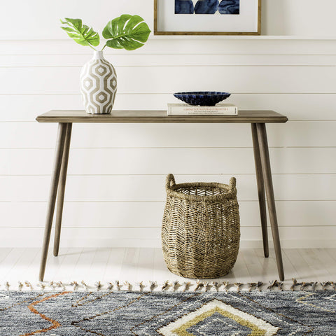 SAFAVIEH Modern Wooden Accent Table, in Chocolate, 40 X 120 X 80