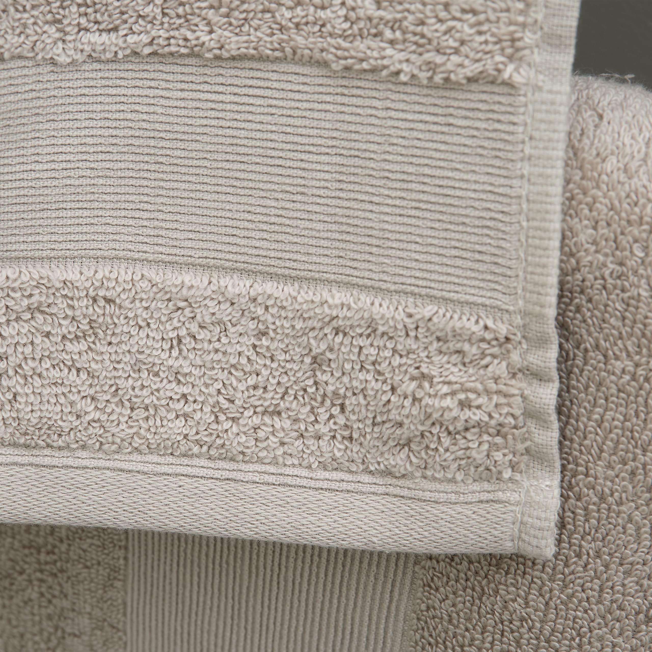 Catherine Lansfield Bathroom Anti-Bacterial Cotton Face Cloth Pair Natural TW/55660/W/FC2/NT