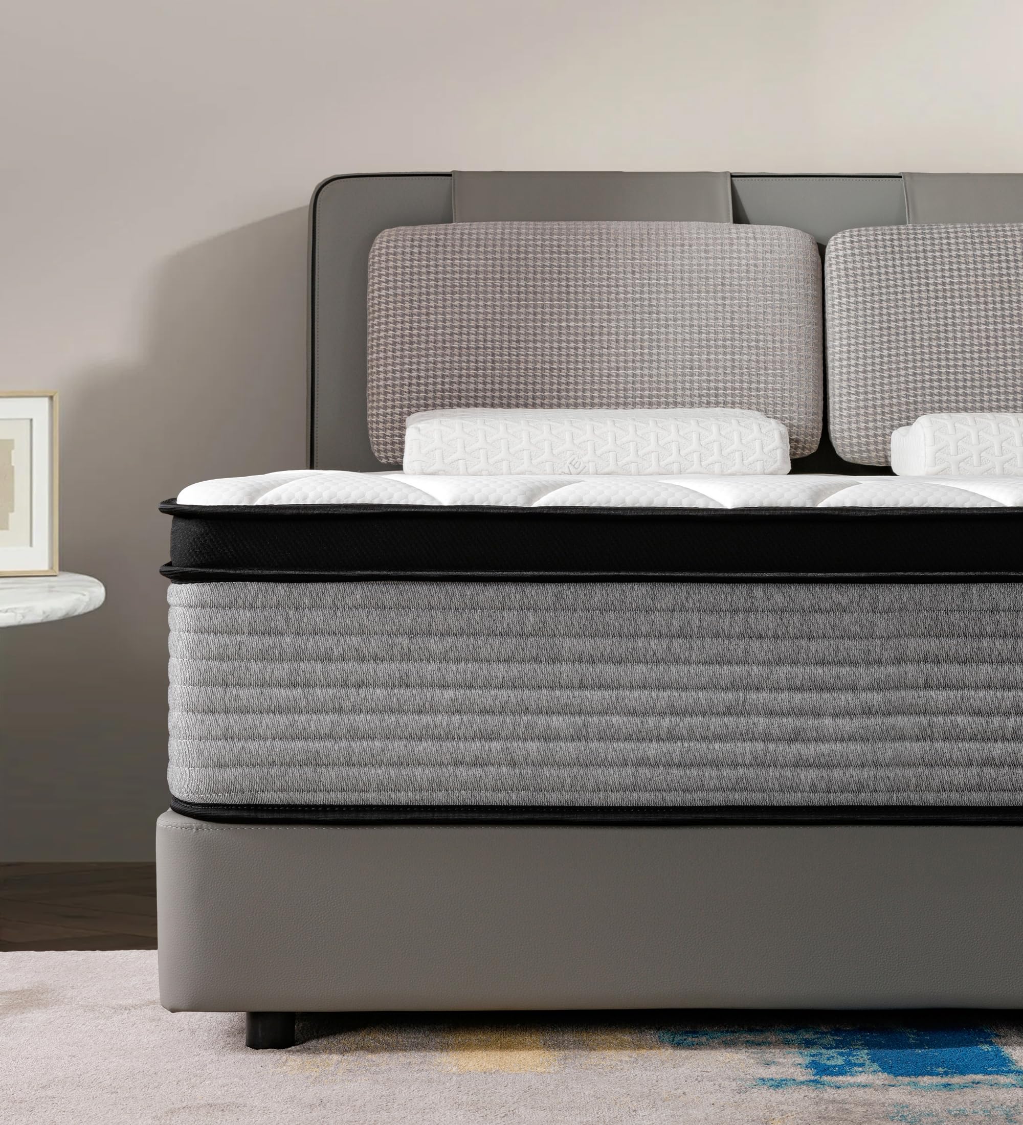 OGIAWA Single Mattress 3FT, 10.6 Inch Gel Memory Foam Pocket Sprung Orthopedic Mattress Edge Support & Motion Isolation Spring Hybrid Medium Firm