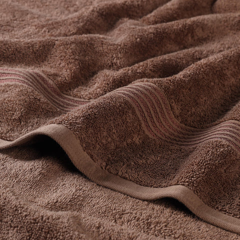 Superior, Cotton, Mocha, 6 Piece Towel Set