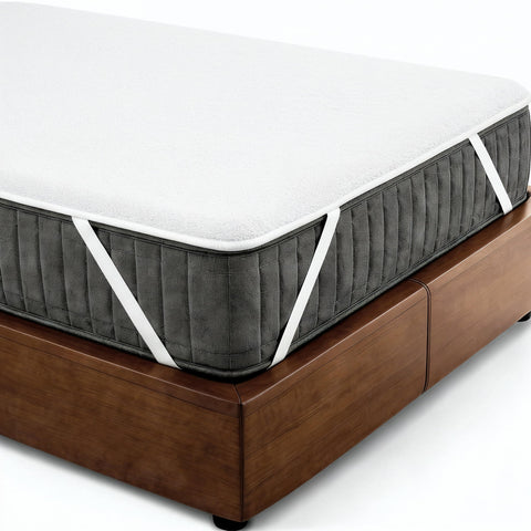 Lavea® Mattress Protector 100 x 200 cm - Waterproof, Breathable Mattress Topper with Cotton Polyester Mix