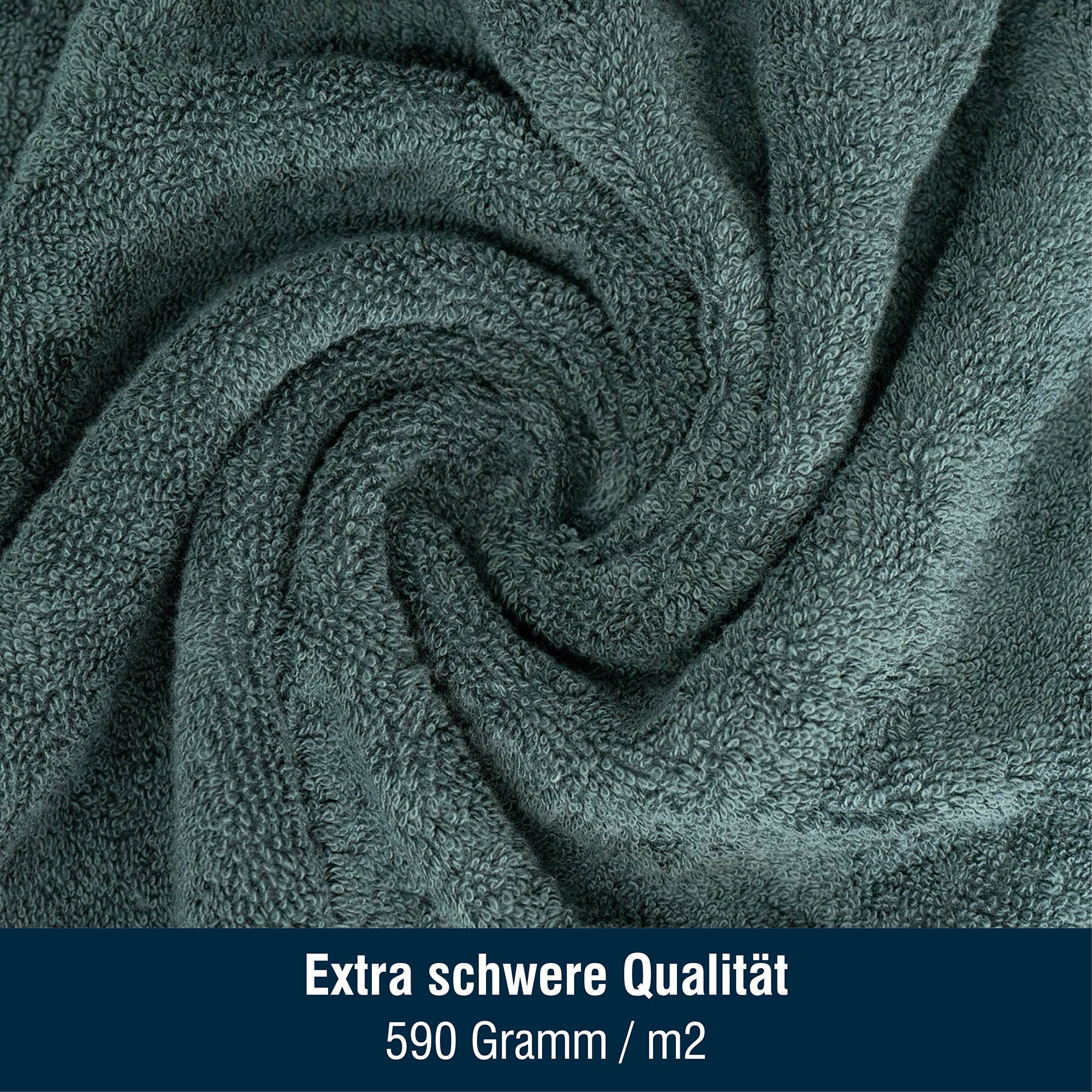 Merana Rome Washcloth Set Absorbent Soft and Lint- Terry Wash Mitts in Luxury Quality Heavy Organic Cotton 590 GSM