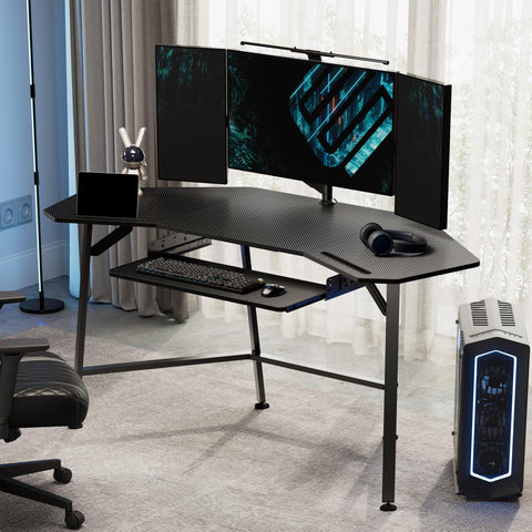 EUREKA ERGONOMIC Adjustable Keyboard Tray Under Desk, 28x11 Inch Large Slide Out Keyboard & Mouse Platform Tray