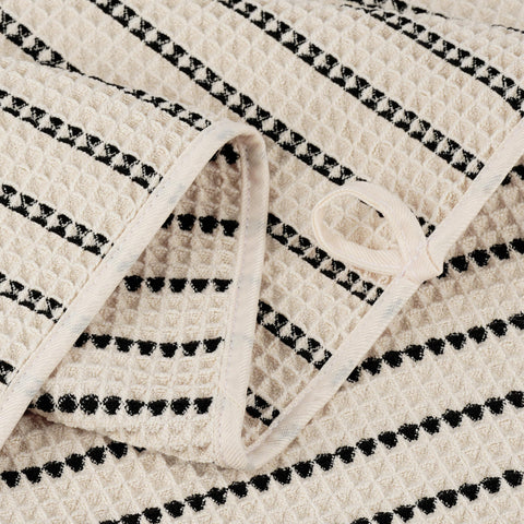 POLYTE 430 GSM Microfibre Quick Dry Waffle Bath Towel, 76.2x152.4 cm