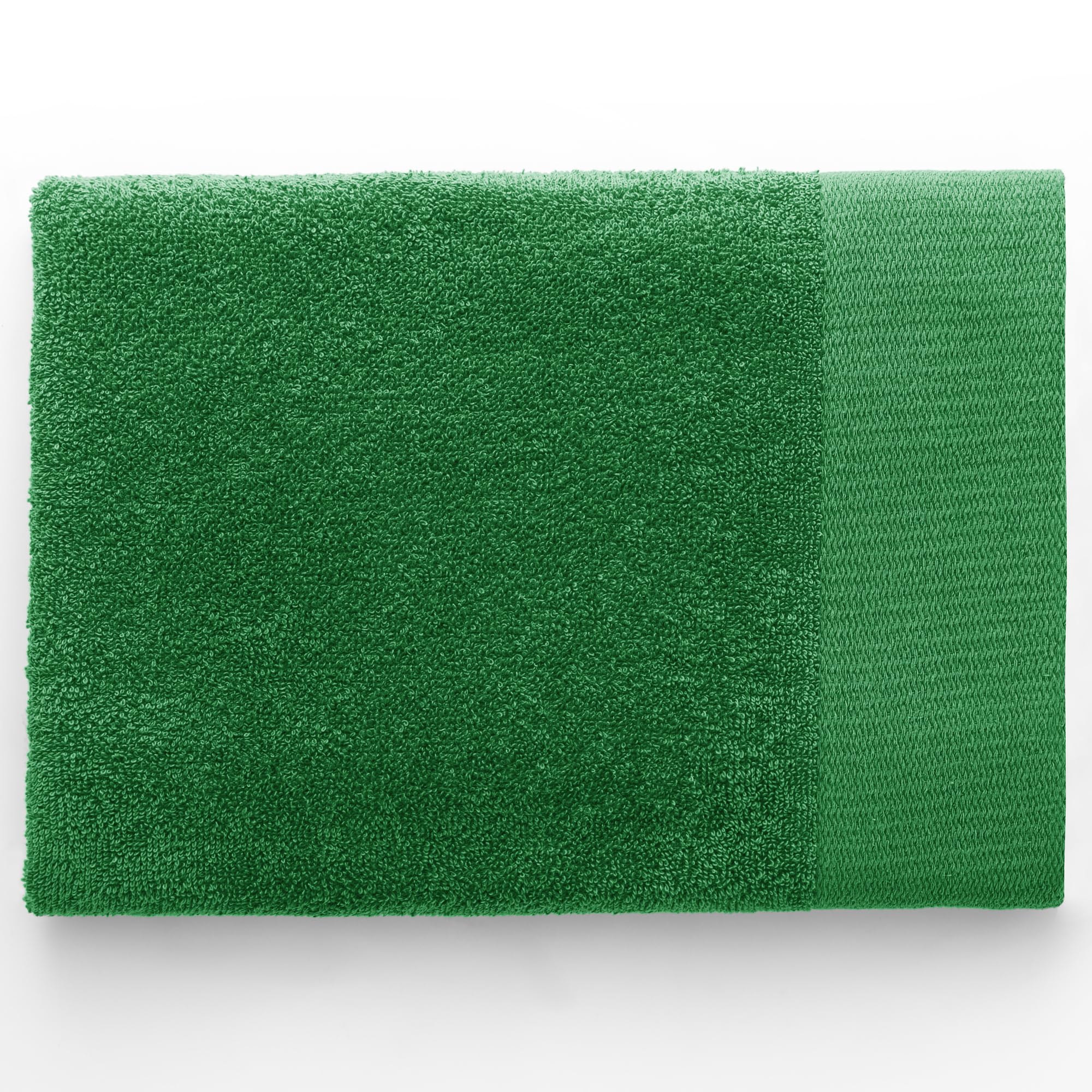 AmeliaHome Set 6pcs 4 Towels 50x100 cm and 2 Bath Towels 70x140 cm 100% Cotton Absorbent Green Amari