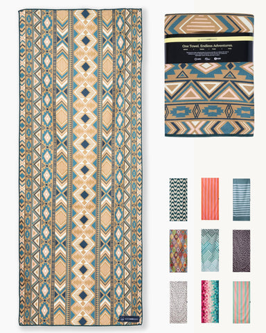 WOODSANDWAVES Microfibre Beach Towel - Quick-Drying, Lightweight, Compact - 180 cm x 80 cm - XL Bath Towel - Towel for Travel - Absorbent