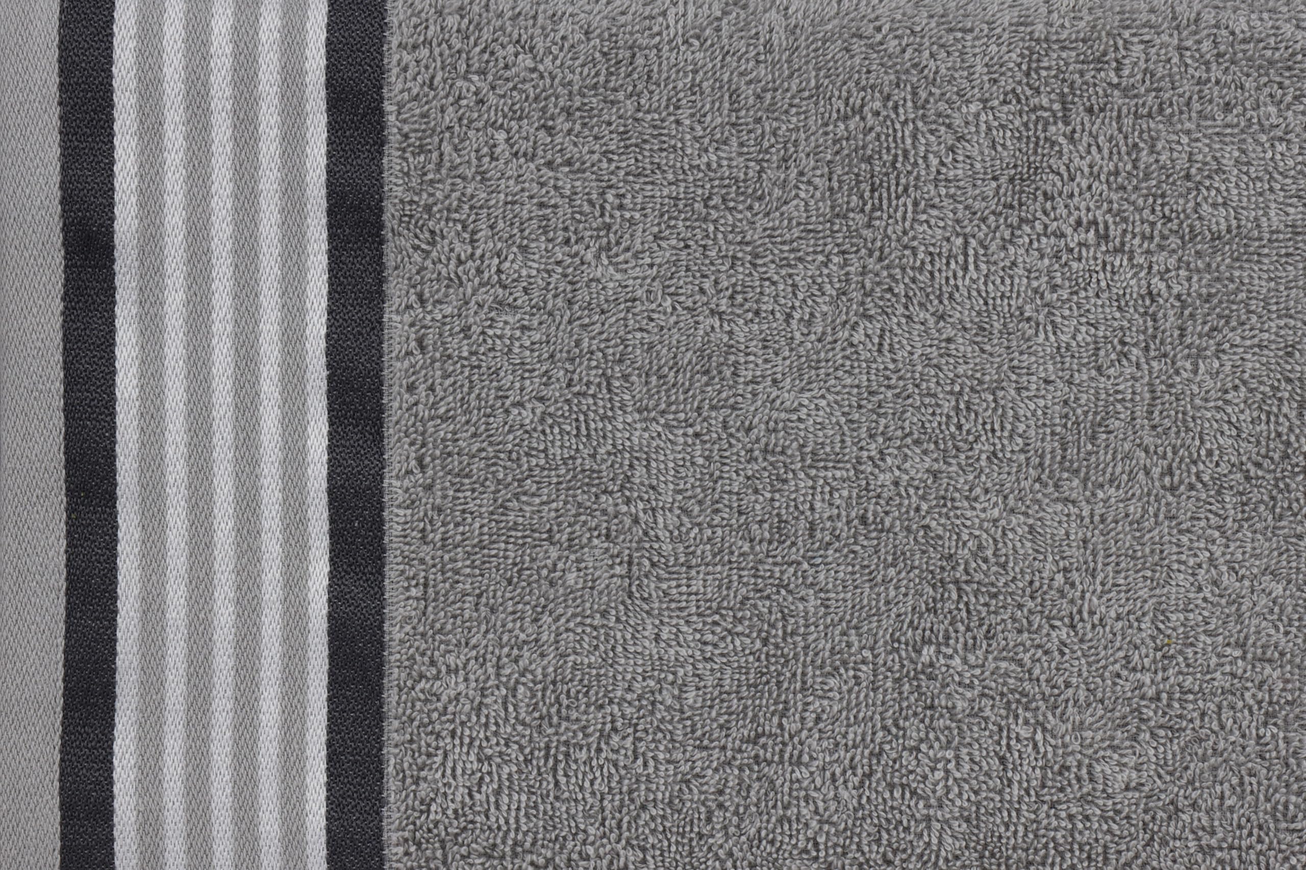 CASA COPENHAGEN He & She 2-piece large bath towel set, 90x180 cm, Pine Grey–Grey Violet, 550 g/m², designed in Denmark