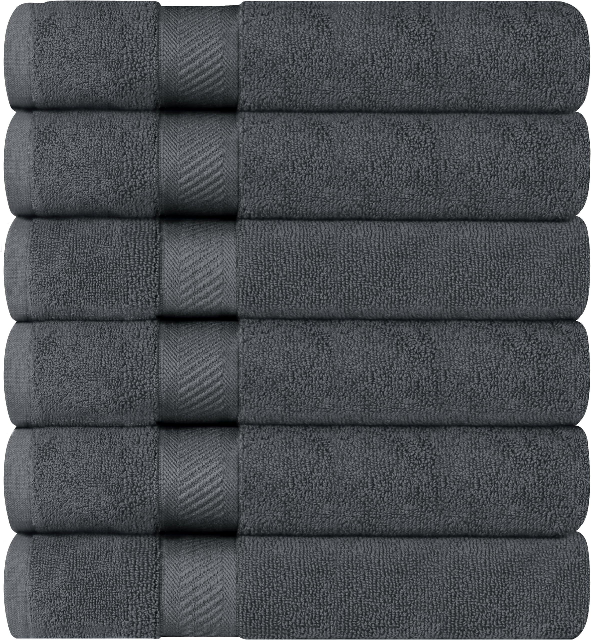 Utopia Towels 6 Pack Medium Bath Towel Set, 100% Ring Spun Cotton (24 x 48 Inches) Medium Lightweight and Highly Absorbent Quick Drying Towels