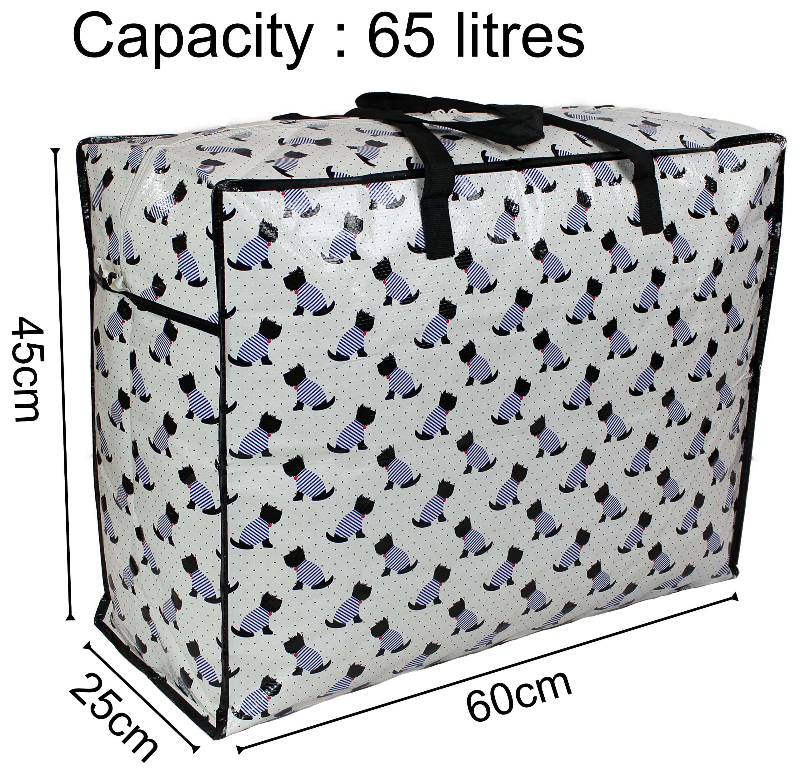 Storage Bags, 65 ltr, Scotty Scottie Dogs Print