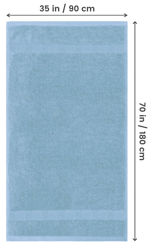 Utopia Towels - Premium Jumbo Bath Sheet (90 x 180 cm, 2 Pack) - 100% Ring Spun Cotton Highly Absorbent and Quick Dry Extra Large Bath Sheet