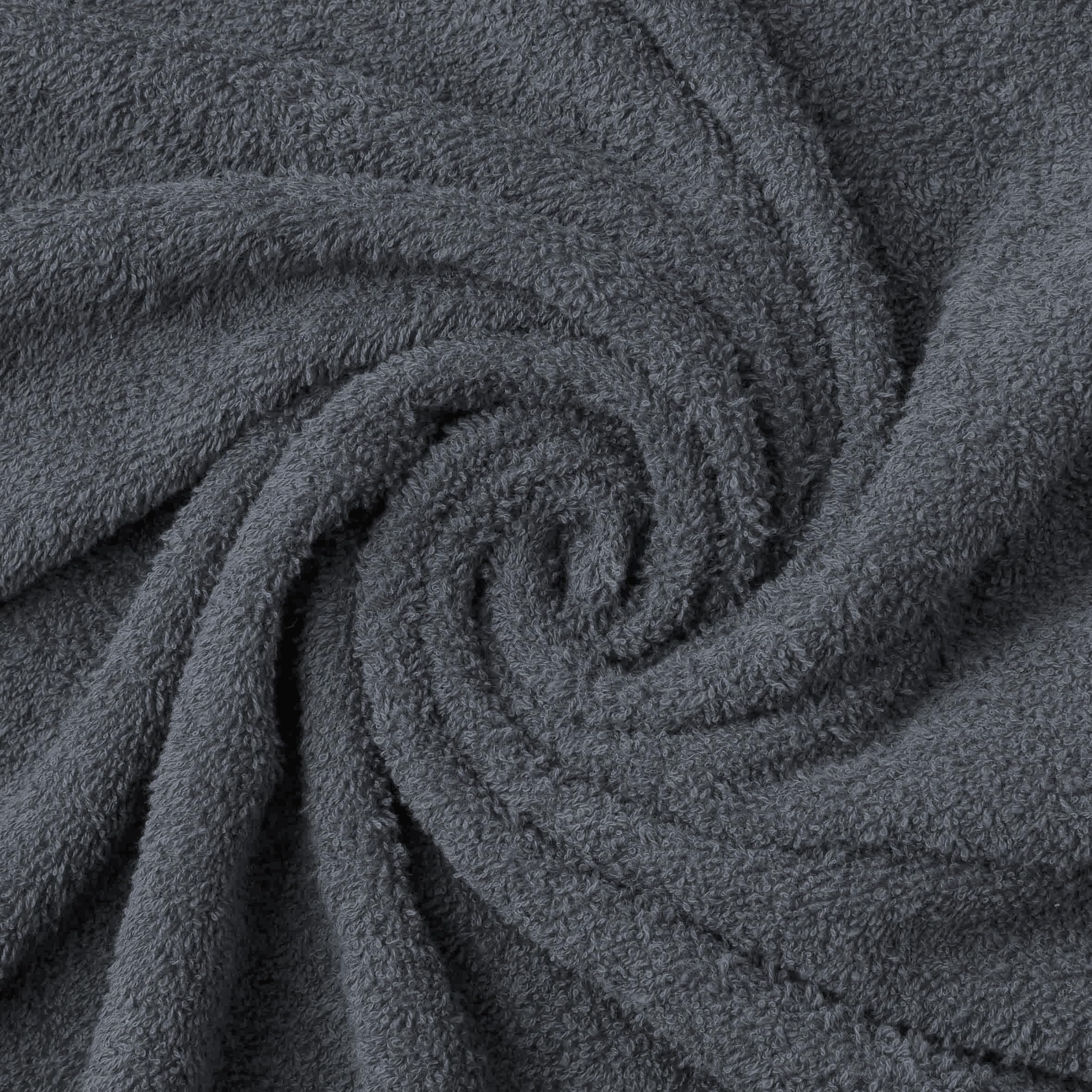 Todocama - Set of 24 Hand Towels (30x30 cm) 100% Soft and Absorbent Cotton, 550 gsm Premium, (Dark Grey)