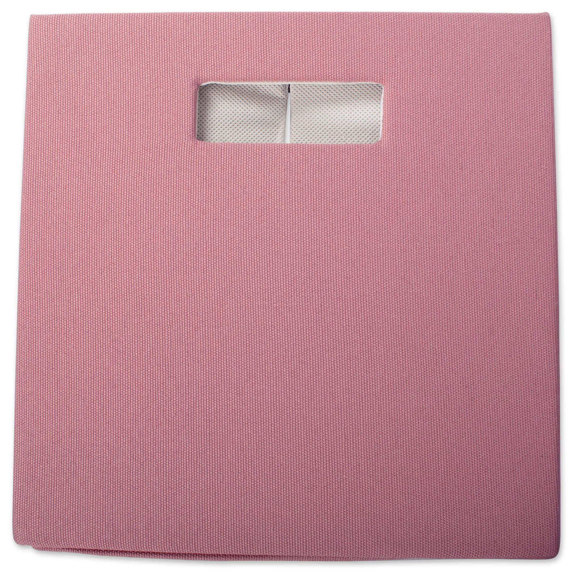 DII Hard Sided Collapsible Fabric Storage Container for Nursery, Offices, & Home Organization, (13x13x13") - Solid Rose