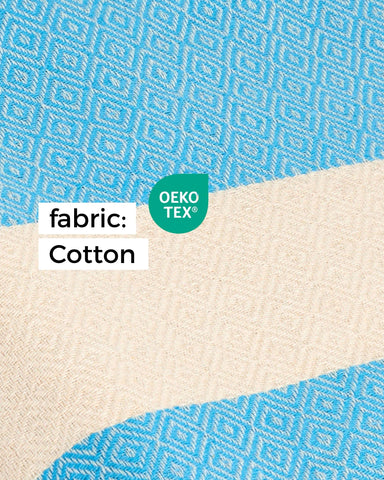 furora HOLIDAY Beach Towel XXL Extra Large OVERSIZED 200x200 cm / 79x79 Inch - cotton | Turkish Towel Fouta + Picnic Blanket | Beach Blanket