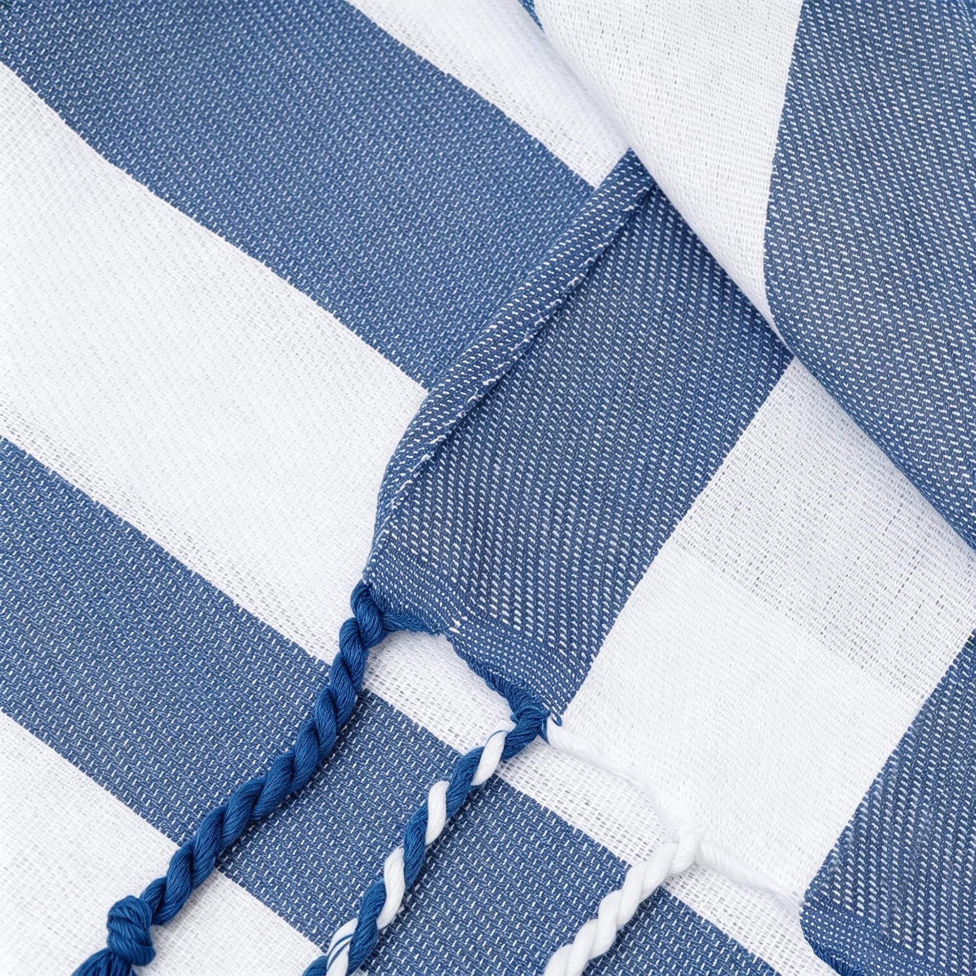 2 Pcs Turkish Beach Towel Cotton Lightweight Sand Free Blanket Quick Dry Serviette de Plage Towels for Swimming Camping Accessories Women Summer