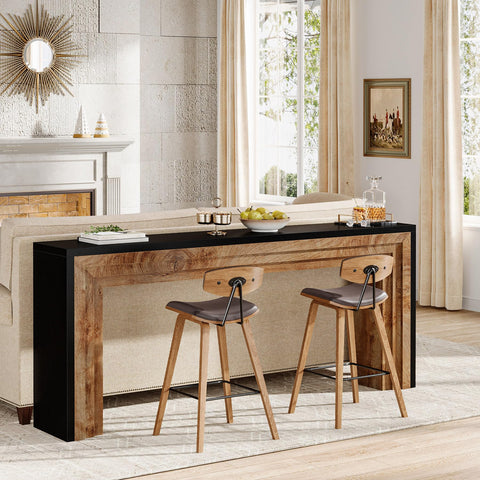 Tribesigns 180 cm Console Table, Farmhouse Slim Sofa Table Behind the Couch, Wooden Extra Long Hall Table for Living Room, Entryway, Hallway, Foyer