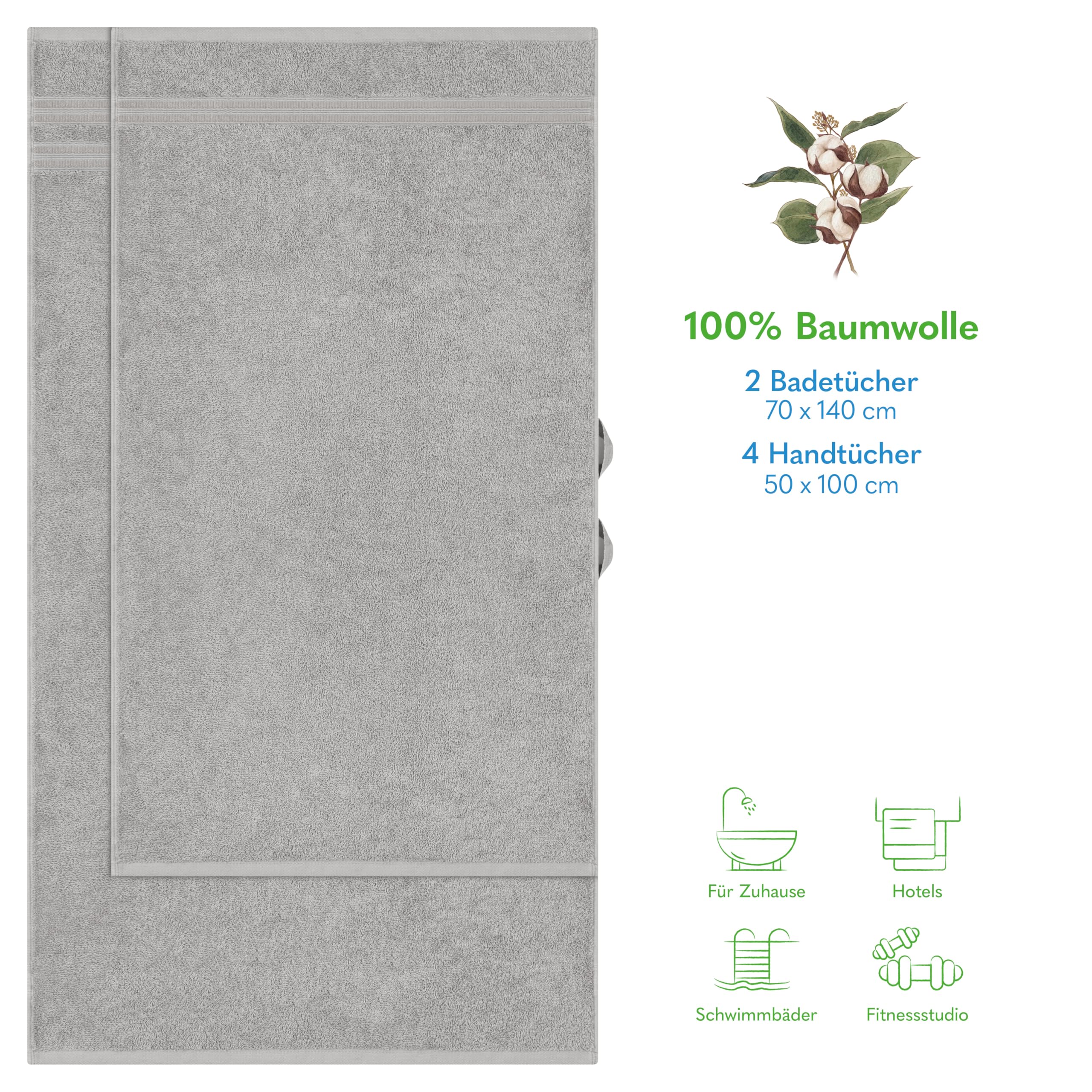 Hammetex Bathrobe 100% Cotton Unisex for Men and Women Quality 400 g/m² Quality Soft Absorbent Terry Towelling Bathrobe for Couples with Pockets