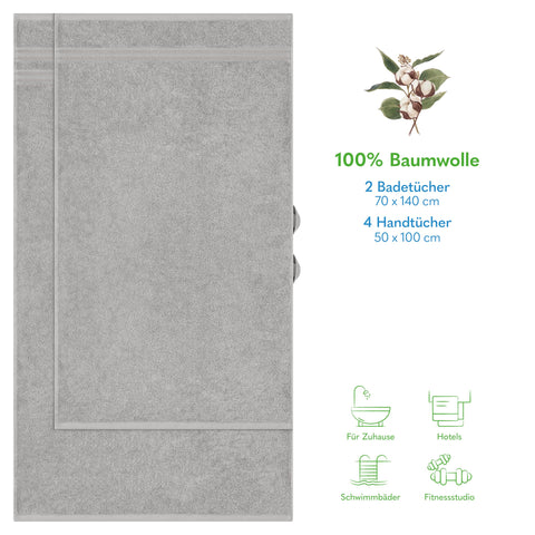 Hammetex Bathrobe 100% Cotton Unisex for Men and Women Quality 400 g/m² Quality Soft Absorbent Terry Towelling Bathrobe for Couples with Pockets