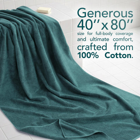 American Soft Linen - 40" x 80" Extra Large Bath Towel - Luxurious Premium Spun 650 GSM Turkish Cotton Towel for Maximum Softness and Absorbency