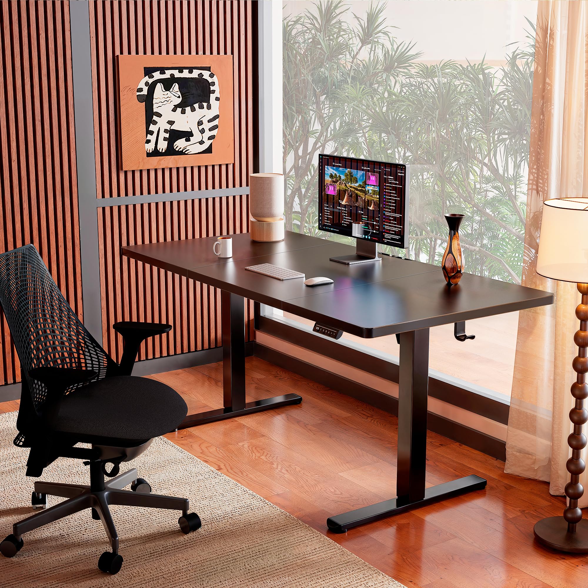 ErGear Electric Standing Desk 120 x 60cm 4 Memory with Splice Board
