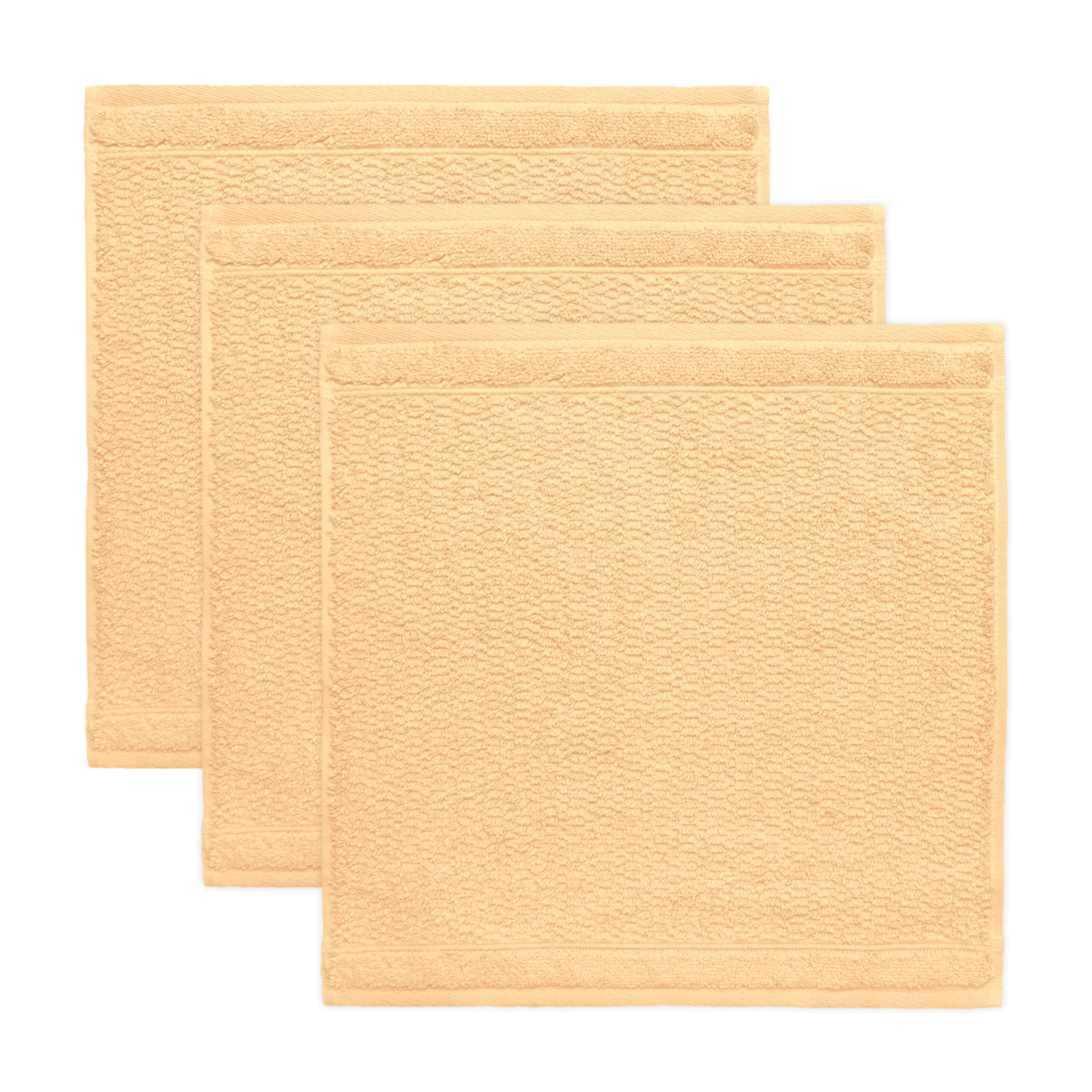 Frottana Pearl soap cloth 30 x 30 cm made of 100% cotton, maize 3er set