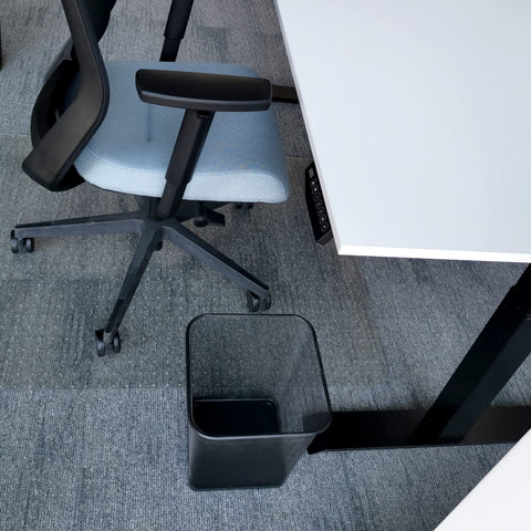 D.RECT Komo Waste Paper Bin, Metal Grid, 18 Litres, Square Bin, Desk, Office, Waste Bin, Black, en_AE Komo Waste Paper Bin, Metal Grid, 18 Litres