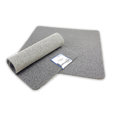 Loofah Shower Mat, Non Slip PVC Spaghetti Mat for Wet Area Inside Shower, Super Comfy Soft Matt, Quick Dry, Bacteria & Mould Resistant, Curved Edge