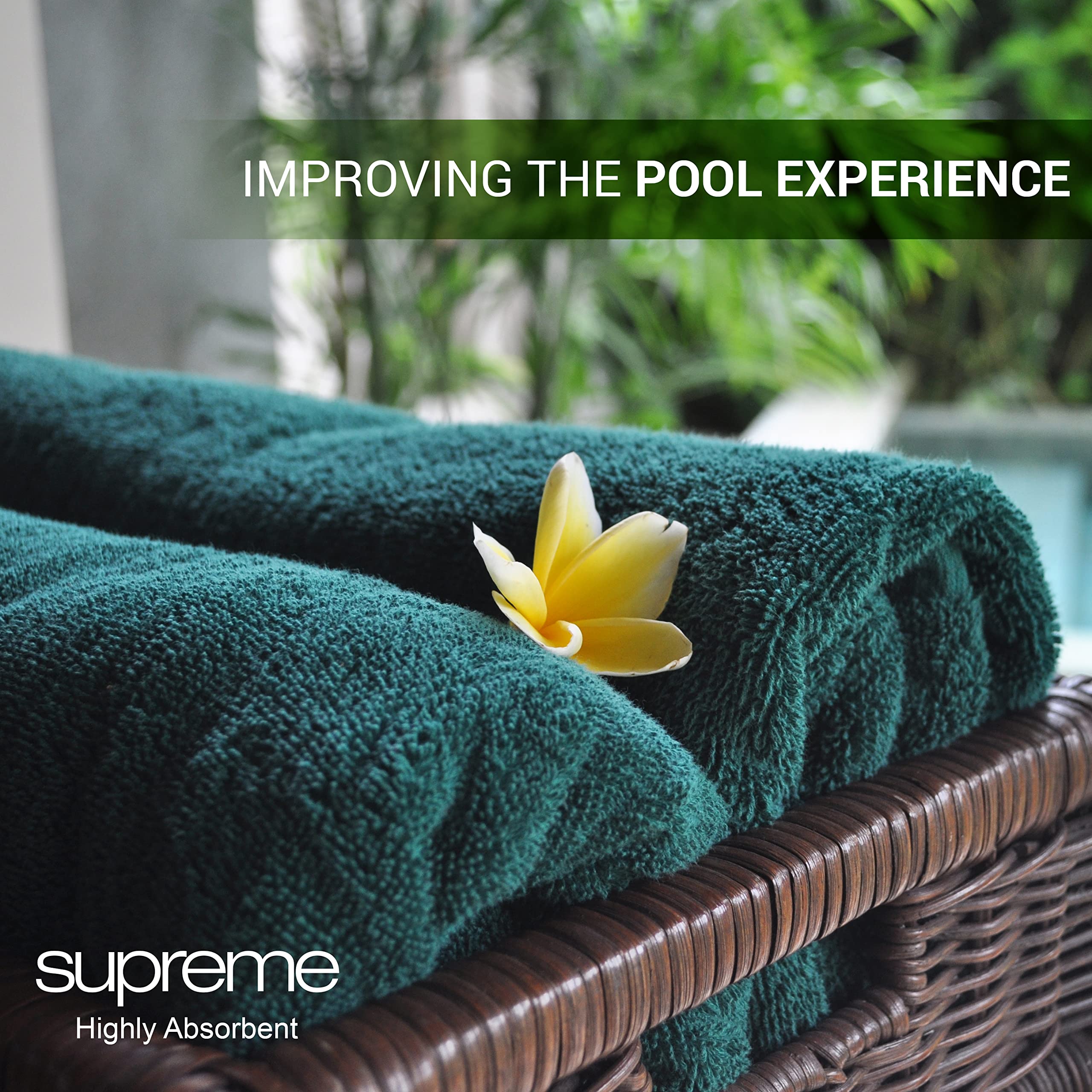 SweetNeedle Supreme Premium 500 GSM 8 Piece Towel Set, 100% Cotton, Machine Wash, Double Stitched, Strong Hem & Highly Absorbent for Bathroom
