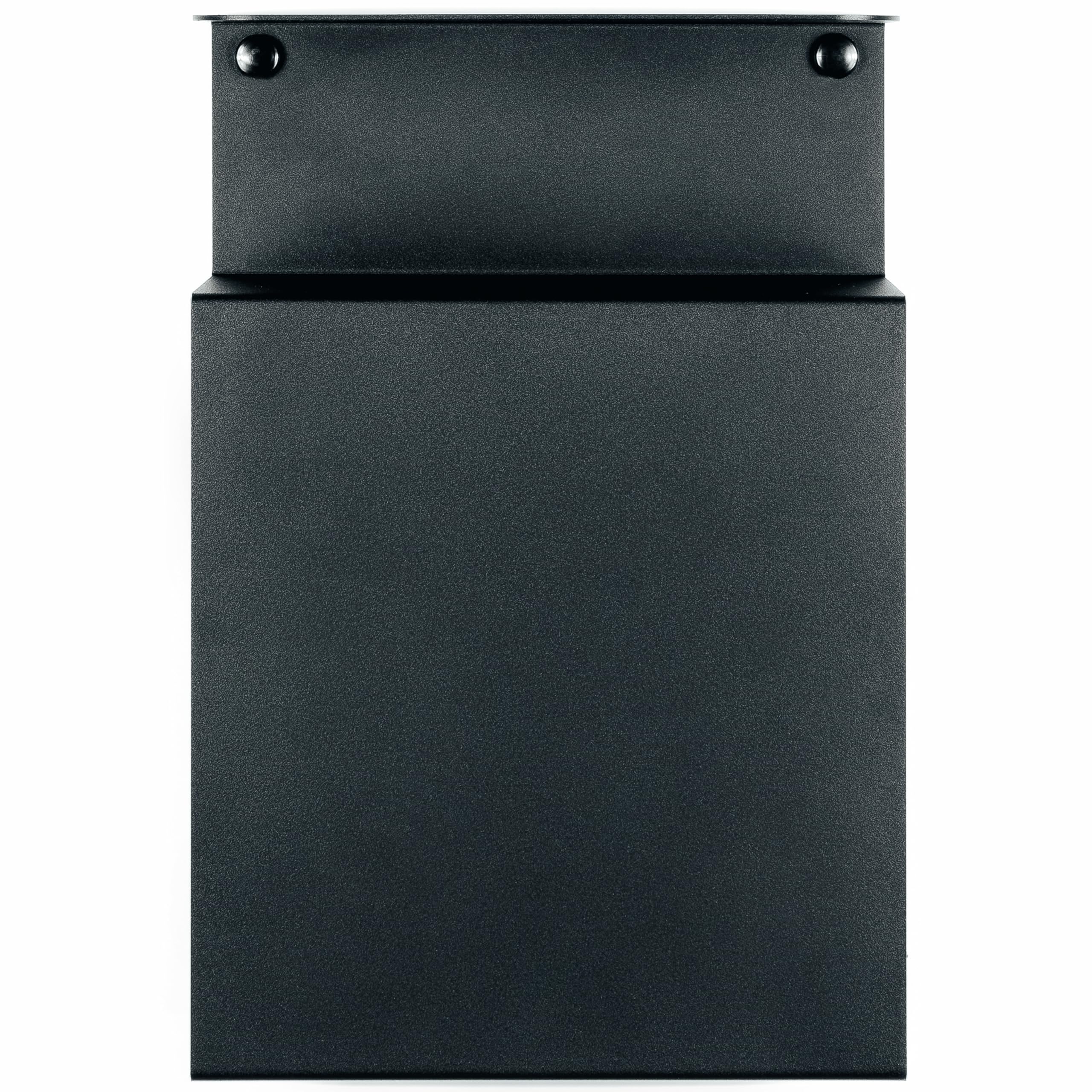 etterr Bedside Cabinet | Steel Bed Side Table | Black Floating Narrow Table | Made in Europe