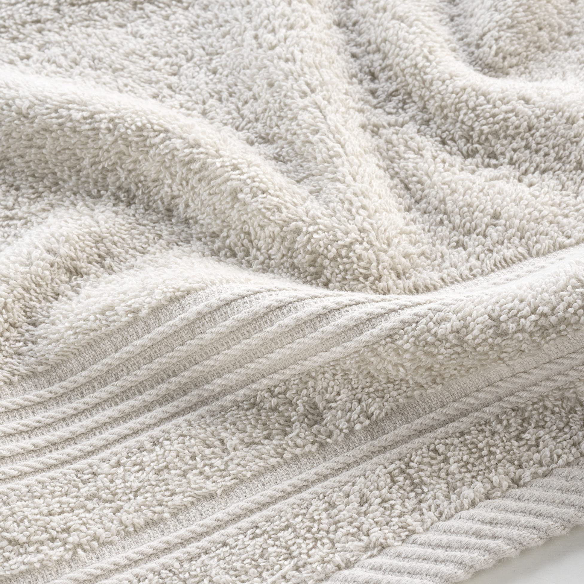 Douceur d'Intérieur, Tendresse Linen Guest Towel (30 x 50 cm) Plain Terry Cloth