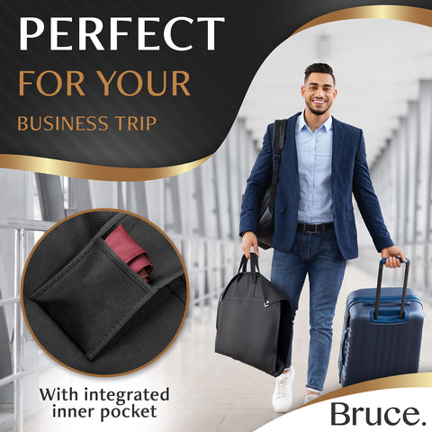 Bruce.® 5x Garment Bags 100x60 cm – Black