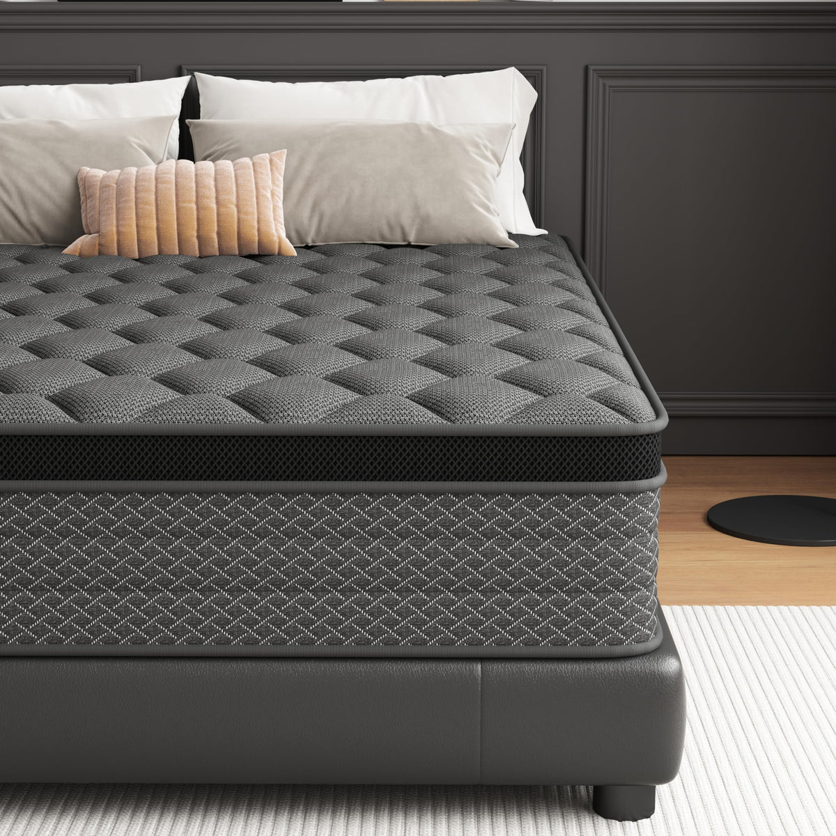 DAJIYUHC Double Mattress 4FT6,10 In Hybrid Mattress, Medium firm(135*190cm)