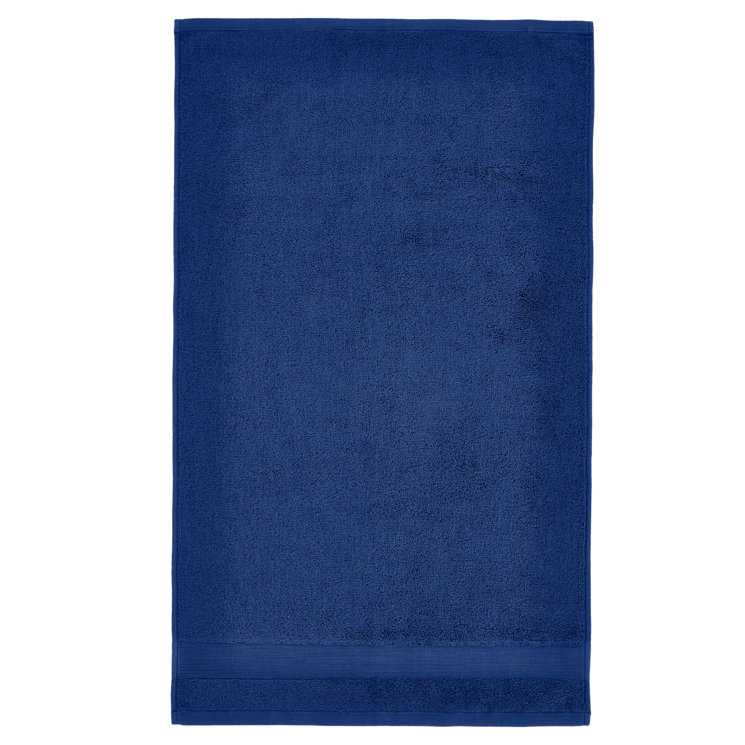 Catherine Lansfield Anti Bacterial Soft & Absorbent Cotton Hand Towel Navy Blue