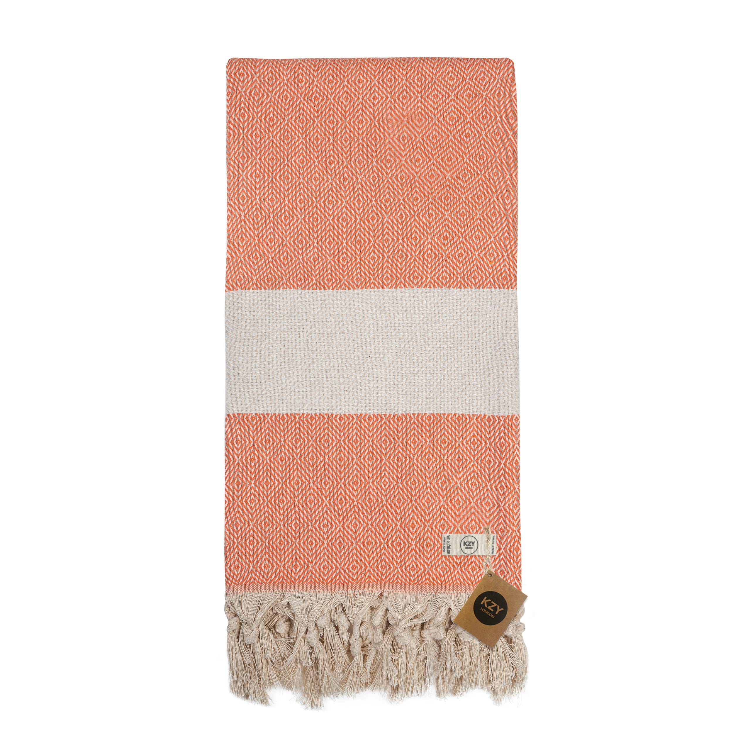 KZY LONDON Beach Towel - Large Turkish Beach Towels for Camping, Swimming, Bath, Gym, Picnic - Quick Dry, Super Absorbent, Lightweight