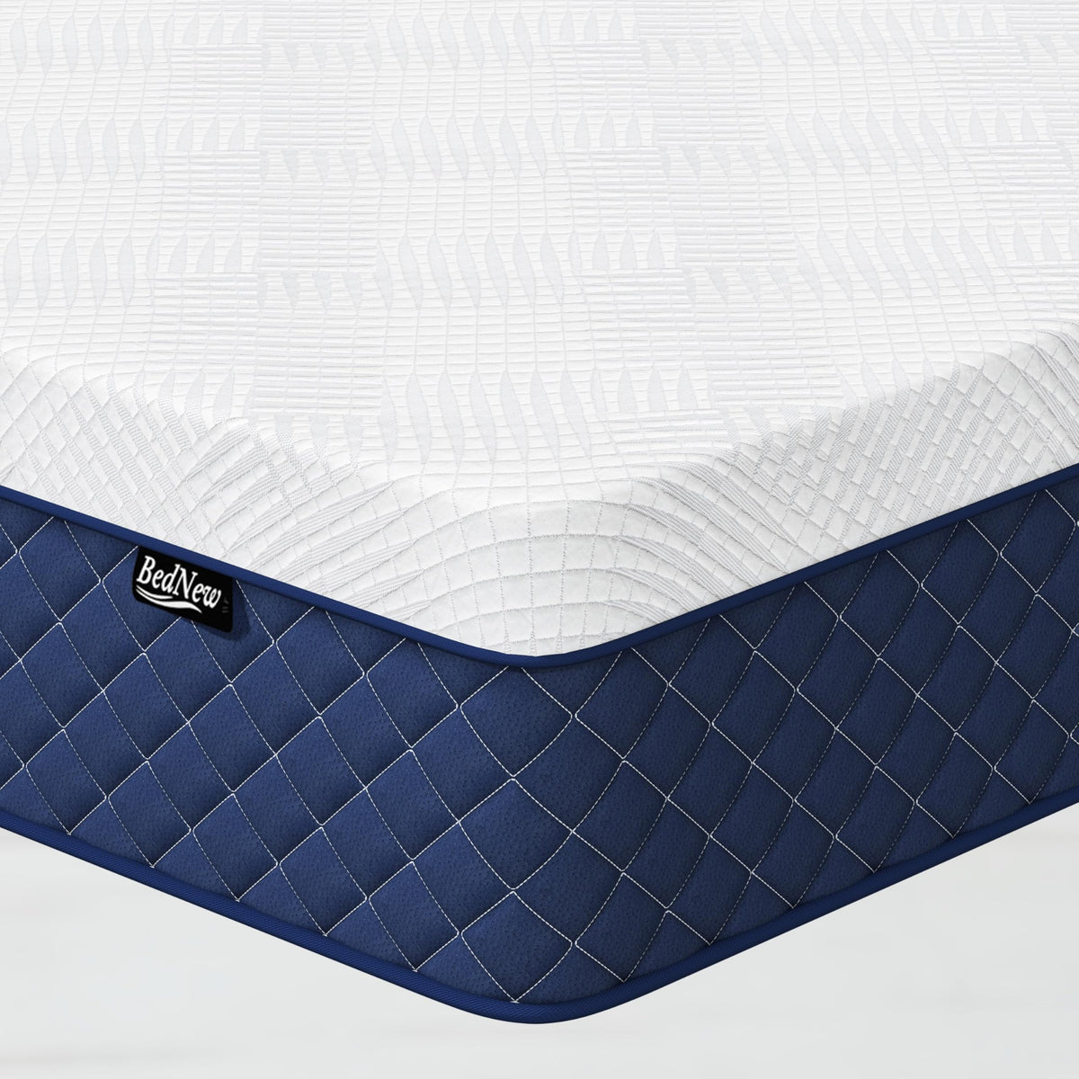 Bednew European Single Mattress 90x200cm, Medium Firm, 10.6 Inch Innerspring Hybrid Mattress with Breathable Foam and Pocket Spring For Cool Comfort