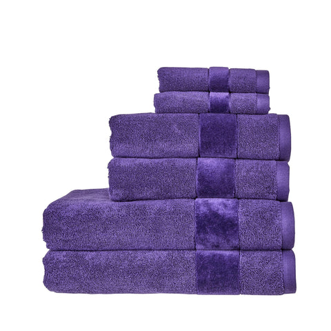 Christy Prism Bath Towel Set | 6 pieces | Vibrant Colours | 100% Turkish Cotton | Super Soft and Fluffy | Quick Dry