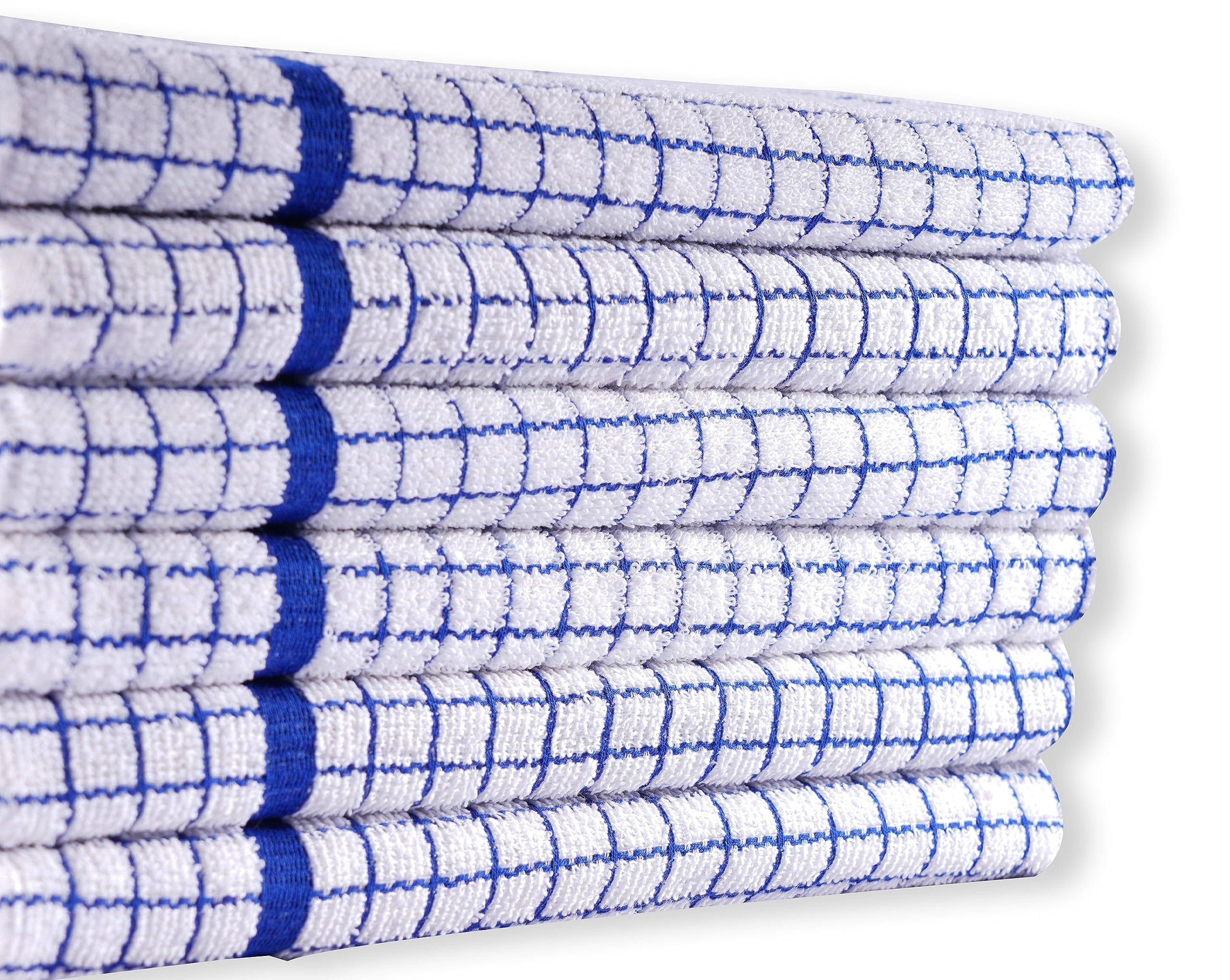 QUALITY HOME TEXTILES 100% Cotton Large Luxury Terry Towelling Tea Towels with Hanging Loop